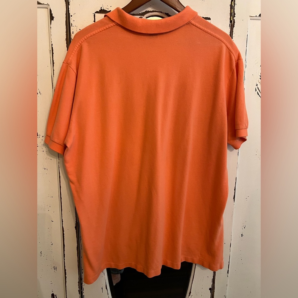 Ralph Lauren Orange Polo Shirt Classic Pique Knit - Picture 3 of 3